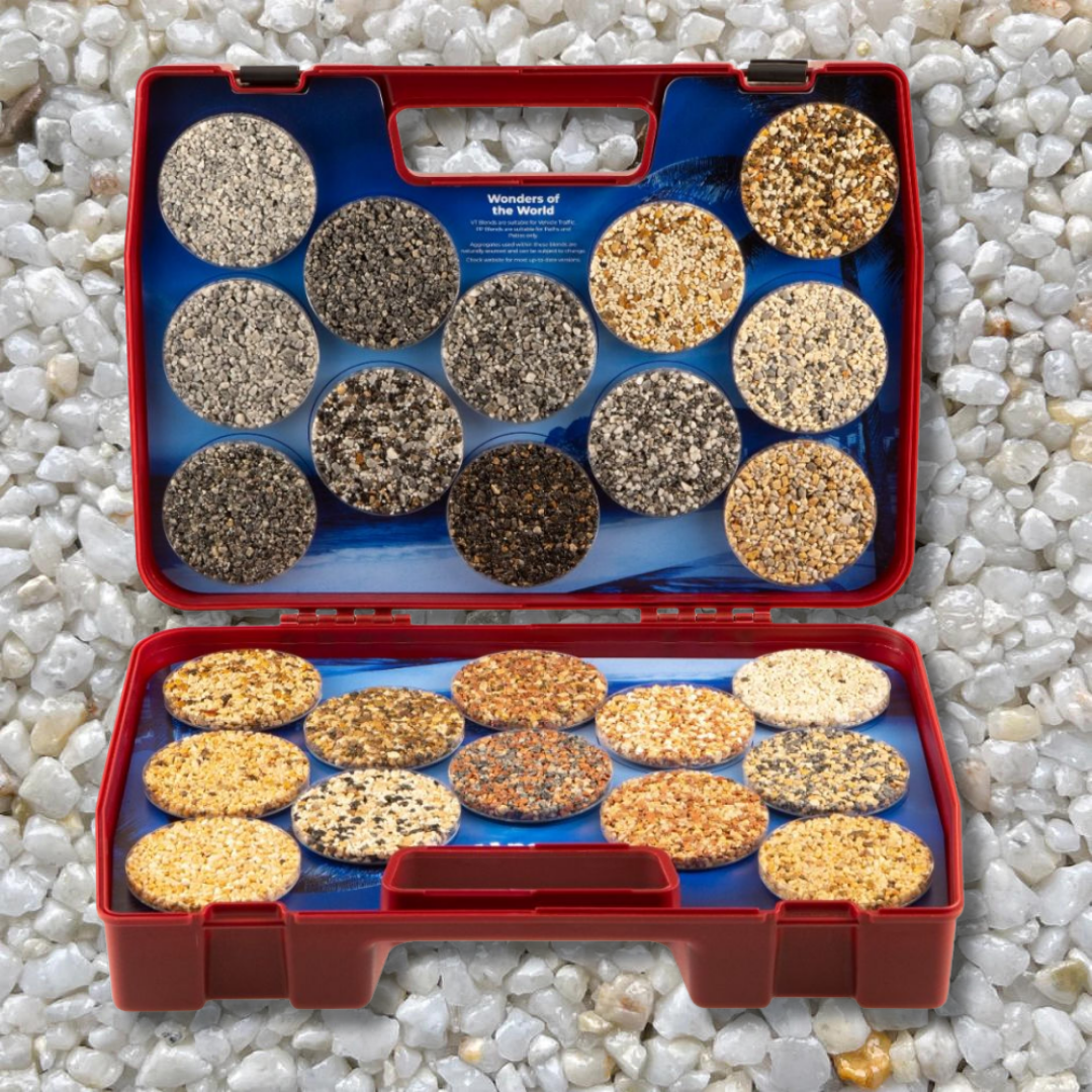 Vuba resin installation in progress on a driveway