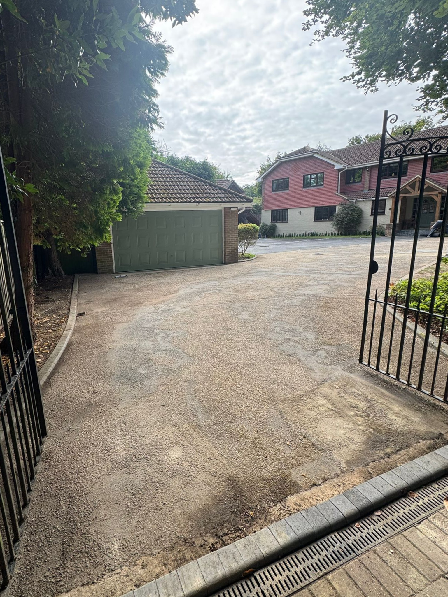 Hampshire driveway - Before Cherry Resin installation