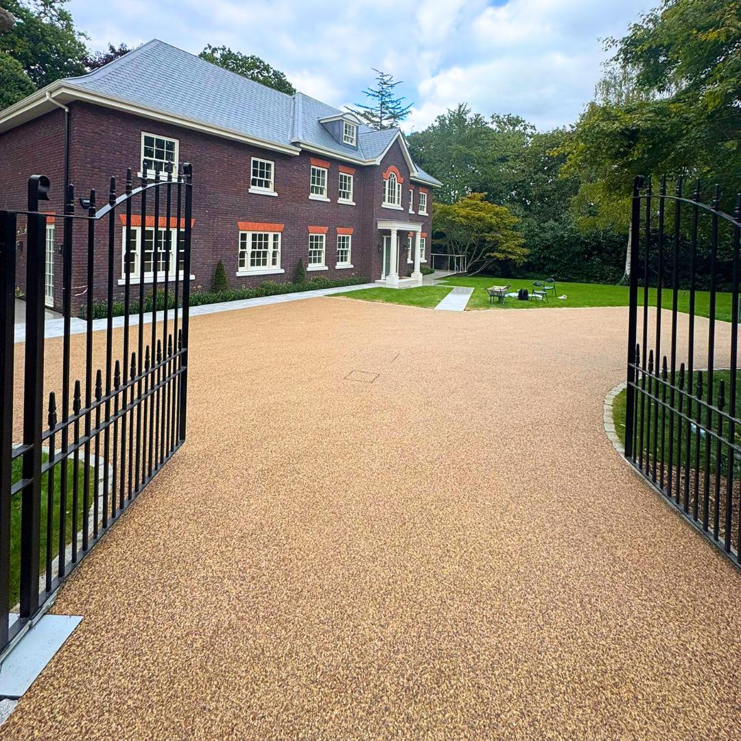 After resin driveway installation