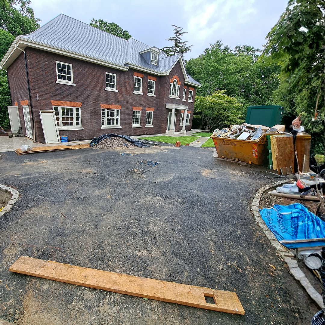 Before resin driveway installation