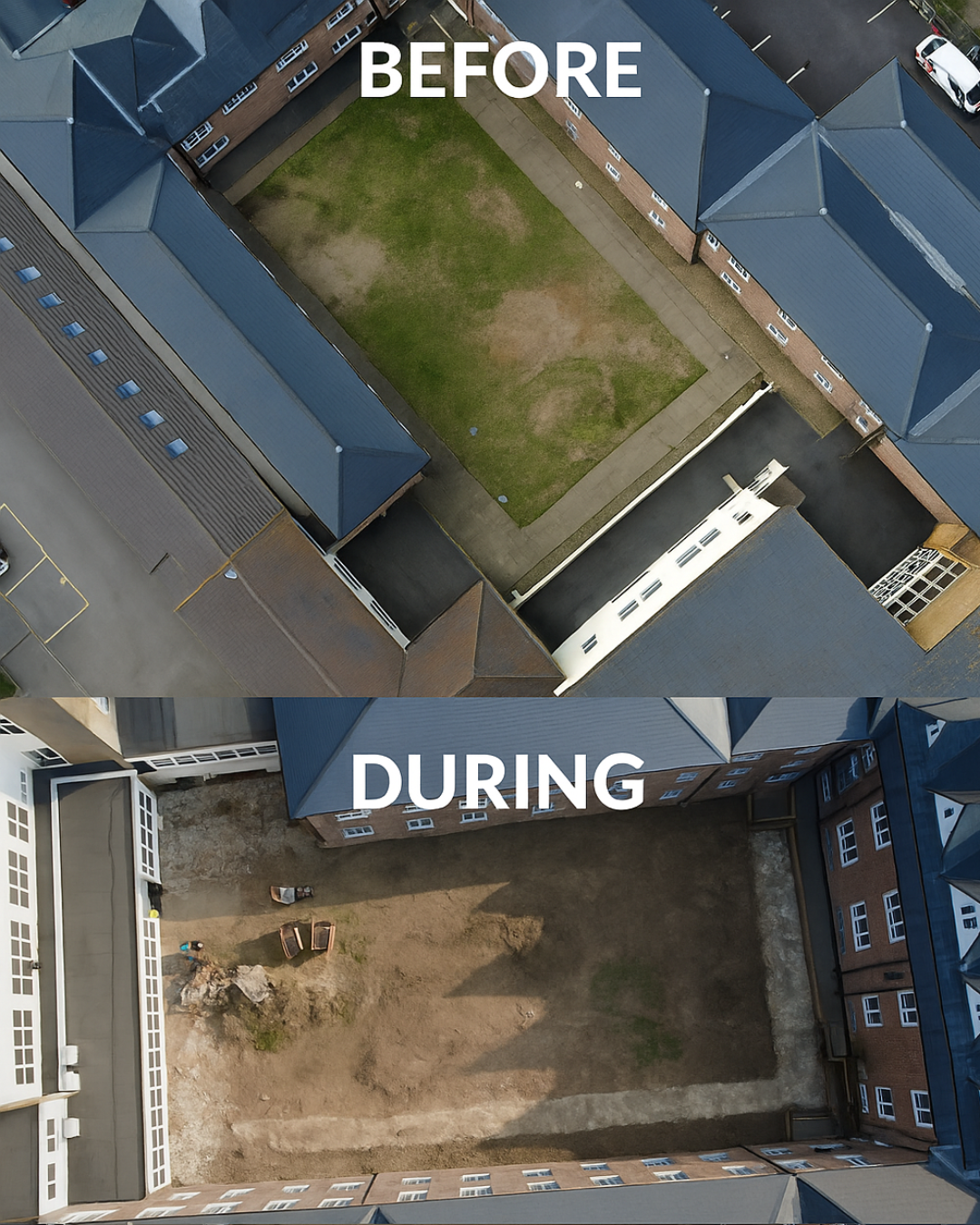 Drone or smart app survey with 2D planning