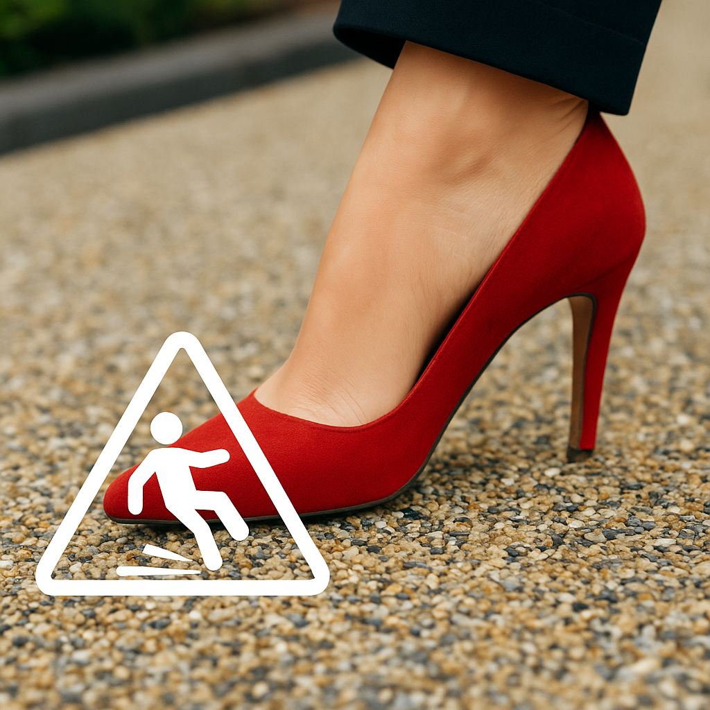 Diagram of resin driveway slip resistant texture