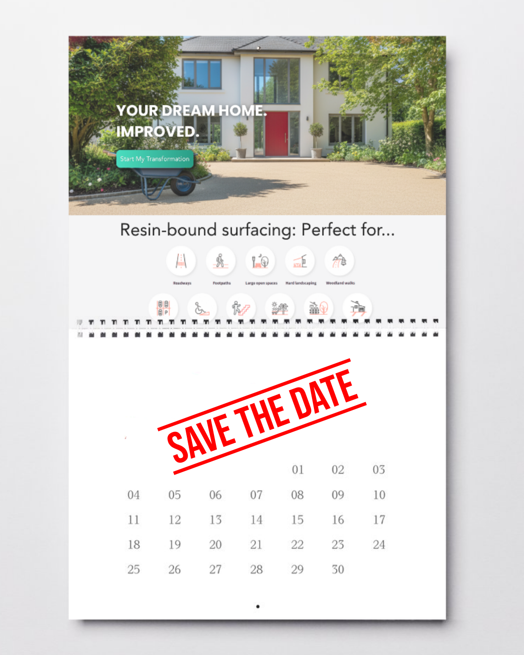 Save the date confirmation for the groundbreaking date