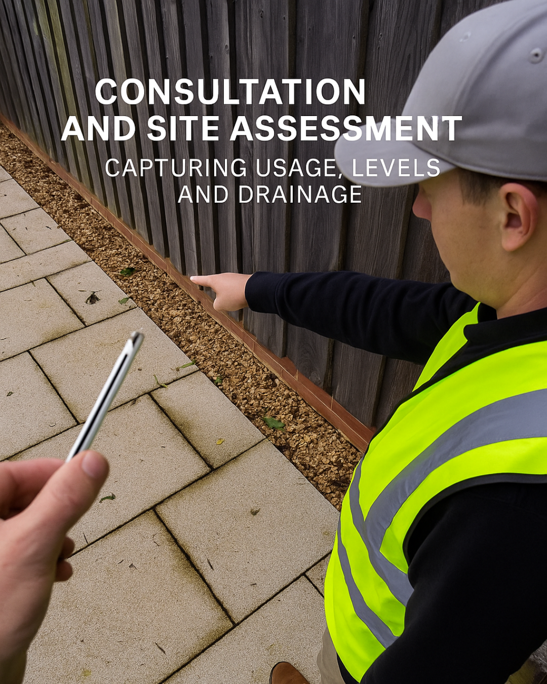 Site assessment and planning for a resin driveway