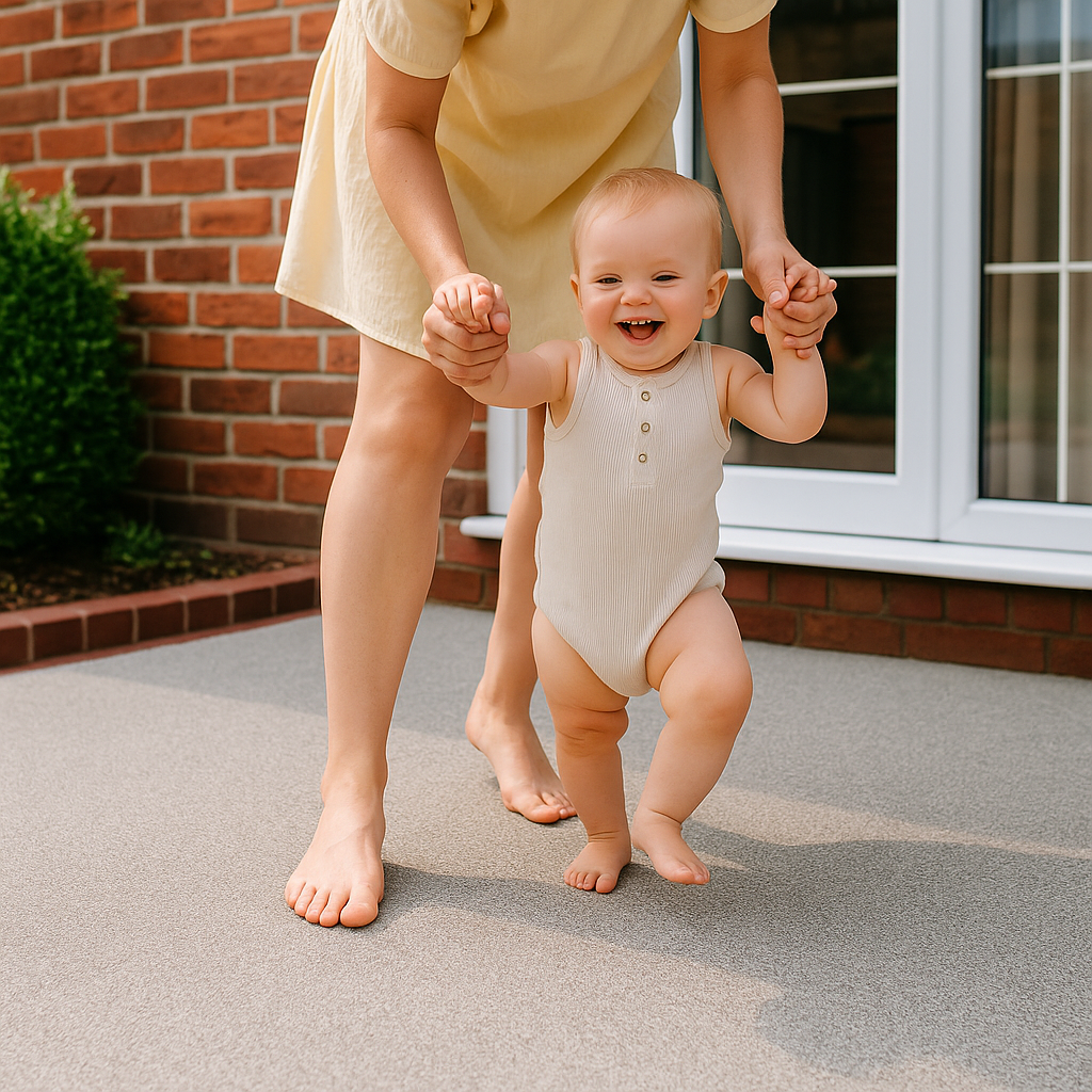 Soft touch resin surfacing for sensitive toes